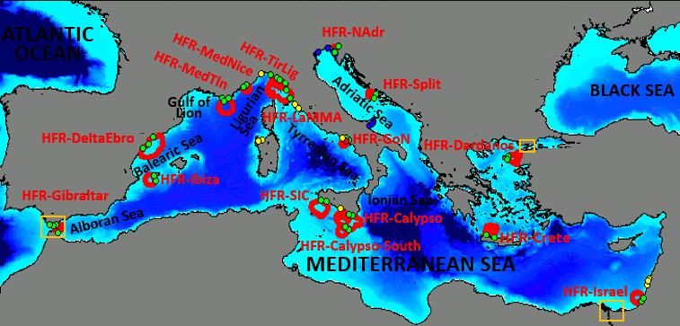 Akdeniz Kıyılarındaki YFYD Radarlar