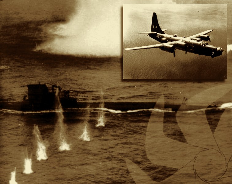 Alman denizaltısı U-869 hava saldırısı altında