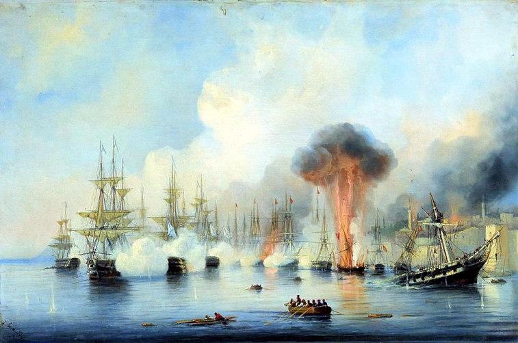 Sinop kıyılarında Osmanlı Donanmasına yapılan saldırı